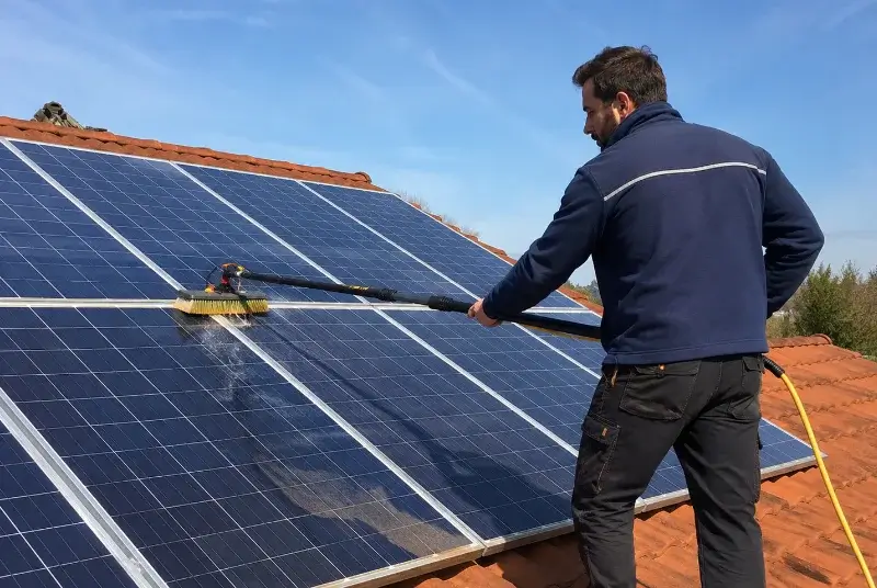 Nettoyage et entretien de panneaux solaires à Sainte-Croix